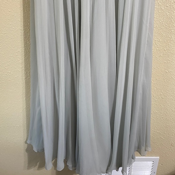 NWT Mac Duggal Blue Embellished Cap Sleeve Bodice Flowy Gown 79365 Size 14 - Picture 13 of 16